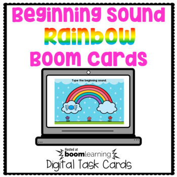 Preview of Beginning Sound Rainbow Boom Cards