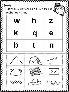 Letter Sound Review Worksheets by Nomadic Bee | Teachers Pay Teachers