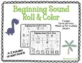 Beginning Sound Roll & Color Dice Game 