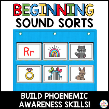 Preview of Beginning Sound Sorting Phonemic Awareness Activities and Picture Cards