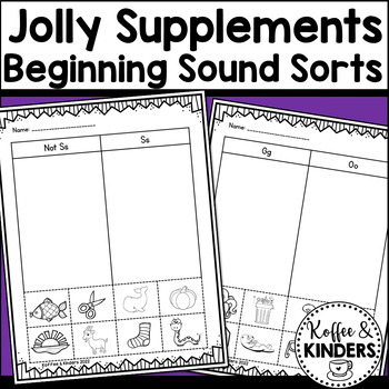 Preview of Beginning Sound Phonics Sorts | Jolly Supplements