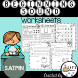 Beginning Sound Worksheet - SATPIN