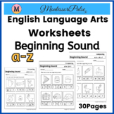 Beginning Sound Worksheets - Composing - Pre K. - Kindergarten