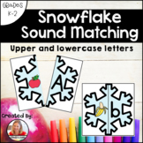 Beginning Sound and Letter Match Cards, Snowflakes