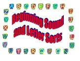 Beginning Sound and Letter Sorts for Kindergarten
