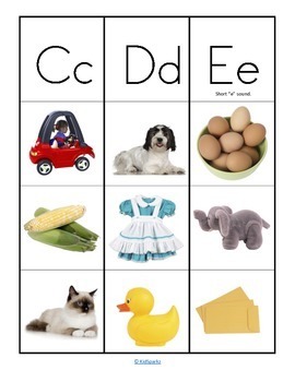 alphabet beginning letter sounds for preschool using photos by kidsparkz