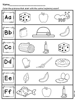 Beginning Sounds A-Z by Yer Thao | TPT