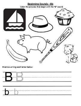 Beginning Sounds A to Z by Math Is All You Need | TpT