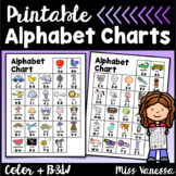 alphabet letter chart printable teaching resources tpt