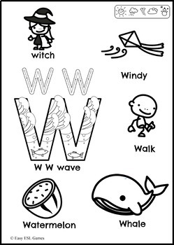 Beginning Sounds Alphabet Coloring Pages (LEEP) by Easy ESL Games