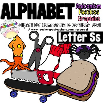 Letter S Alphabet Clip Art Beginning Sounds Moveable Clipart