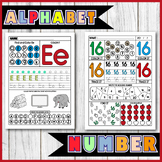 Beginning Sounds, Alphabet Letter Tracing A-Z, Number Reco
