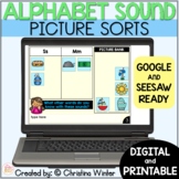 Beginning Sounds Alphabet Sort - Google Slides Seesaw & wo