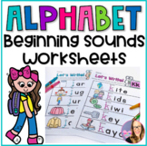 Alphabet Beginning Sounds Worksheets for Pre-K