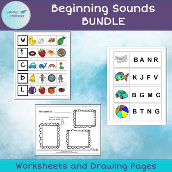 Preview of Beginning Sounds Worksheet BUNDLE