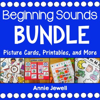 Preview of Beginning Sounds BUNDLE - Worksheets, Picture Cards, Sound Sorts, Games