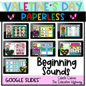 Preview of Beginning Sounds Bundle for Valentine's Day