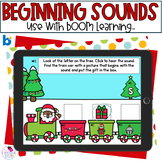 Beginning Sounds - Christmas Letter Sounds - BOOM Cards™