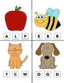 Beginning Sounds Clip Cards A-Z Alphabet clothes pin #FALLFORSPED