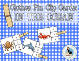 Beginning Sounds Clothes Pin Clip Cards: Ocean Animals
