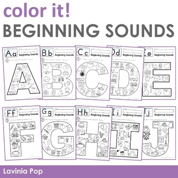 beginning sounds color it by lavinia pop teachers pay