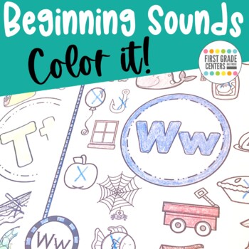 Preview of Beginning Sounds Worksheets | Letter of the Week