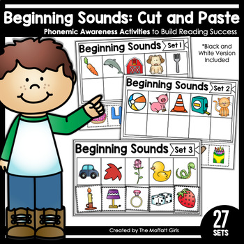 Preview of Beginning Sounds (Cut and Paste): Phonemic Awareness