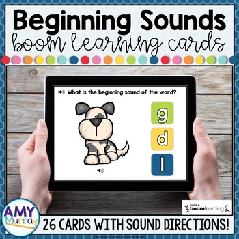 Preview of Beginning Sounds Boom Cards ™ Digital Task Cards