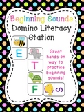 Beginning Sounds Center (Alphabet Dominoes Literacy Station)