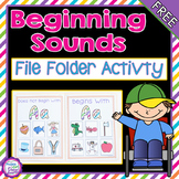 Beginning Sounds File Folder Activity-Letter A