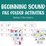 Beginning Sounds File Folder activities (Makes 2 independe