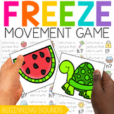 Beginning Sounds FREEZE Game | Beginning Sounds Worksheets