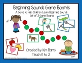 Beginning Sounds Game Boards
