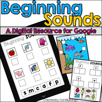 Preview of Beginning Sounds - Google Classroom Resource