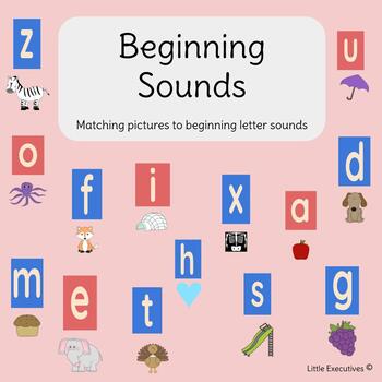 Preview of Beginning Sounds- Google Slides- Distance Learning- Montessori Pink Series