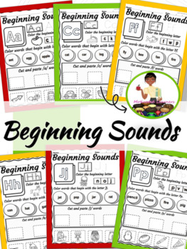 Preview of Beginning Sounds | Kindergarten | Back to School Activities