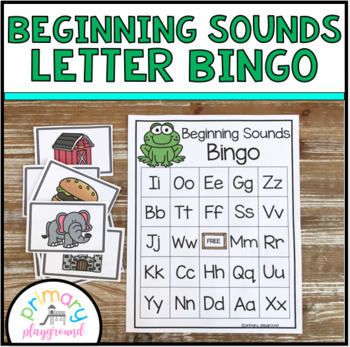 Preview of Beginning Sounds Letter Bingo
