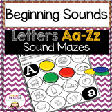 Beginning Sounds: Letters A-Z Sound Mazes