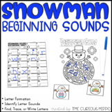 Beginning Sounds Match - Snowman