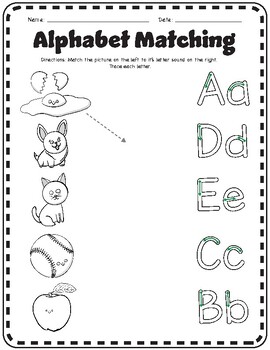 Beginning Sounds Matching and Tracing by OT Classroom | TPT