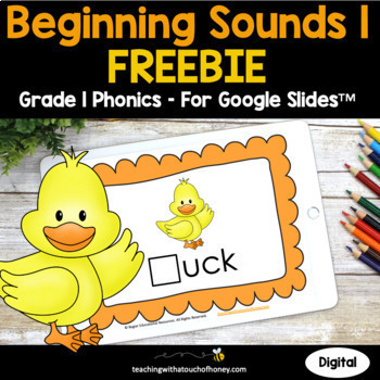 Preview of Beginning Sounds Phonics Activities | 1st Grade Phonics FREEBIE