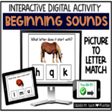Beginning Sounds Phonics Digital Task Cards | Boom Cards