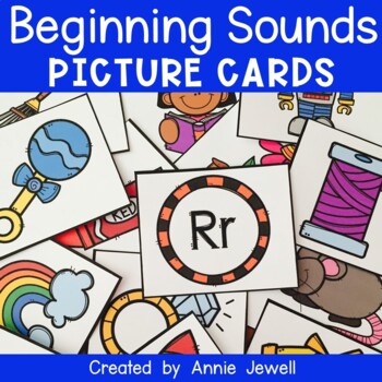 Preview of Beginning Sounds Picture Cards for Preschool and Kindergarten