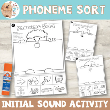 Preview of Beginning Sounds Picture Match Worksheets