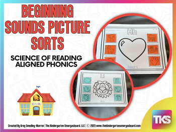 Preview of Beginning Sounds Picture Sorts