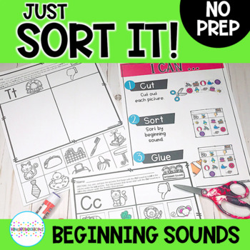 Preview of Beginning Sounds Picture Sorts | Phonemic Awareness