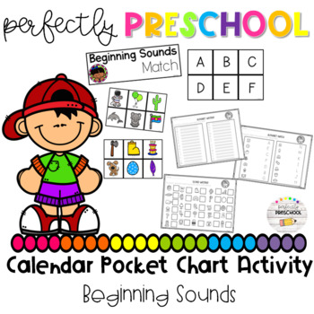 Beginning Sounds Pocket Chart Activity for Preschool, Pre-K and ...