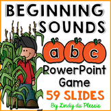 Fall Beginning Sounds phonics PowerPoint Game