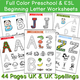 Beginning Sounds Preschool & Kindergarten Writing Pack