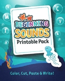 Beginning Sounds Printable Pack: Color, Cut, Paste & Write